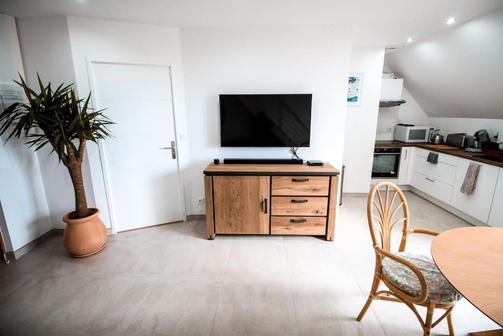 Appart-Duplex Vue Mer Panoramique Balcon & Piscine Proche Commerce Penmarcʼh Exterior foto
