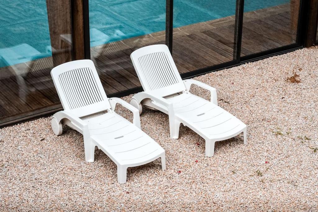 Appart-Duplex Vue Mer Panoramique Balcon & Piscine Proche Commerce Penmarcʼh Exterior foto
