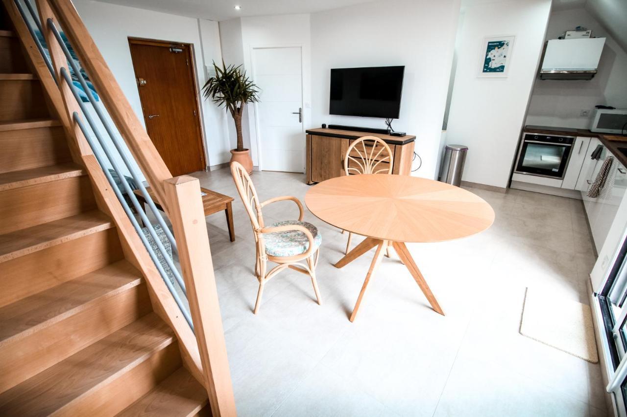 Appart-Duplex Vue Mer Panoramique Balcon & Piscine Proche Commerce Penmarcʼh Exterior foto